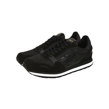 ARMANI JEANS /男款帅气百搭字母LOGO拼色系带运动鞋 英码 盒装 黑色 5