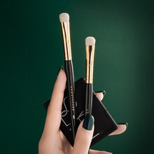 朗颜Rownyeon日不落眼影刷套装眼部3支装初学者便携动物毛软全套化妆刷 J12眼部晕染刷 羊毛