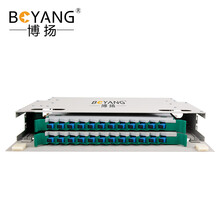 博扬 24芯ODF光纤配线架/子框/单元体满配 SC单模 推拉式光纤机架式终端盒BY-ODF-SC-24