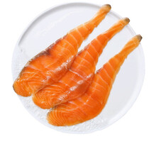 尝鲜生 挪威冷冻烟熏三文鱼 100g 袋装 海鲜 烟熏三文鱼100g