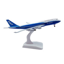 飞机模型合金仿真客机18-20CM空客A380原型机南航东航国航海航波音747带起落架轮子 747原型机(带轮子)