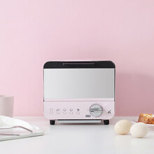 ABS/爱彼此复古迷你烤箱家用小型烘焙多功能全自动电烤箱 图片色