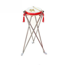 说书鼓 牛皮鼓7寸8寸9寸鼓毽子鼓架山东京韵东北梅花湖北京韵大鼓 8寸书鼓+鼓棒+六腿鼓架+鸳鸯板