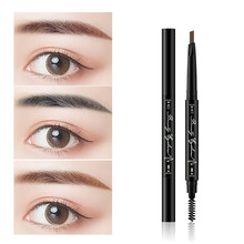 拉美拉自动旋转双头眉笔 防水防汗持久易上色防晕染自然立体初学者学生778 02#红棕色