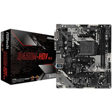 华擎（ASRock）A320M B450M B550 台式电脑游戏主板 AM4主板 华擎B450M-HDV R4.0