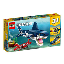 【乐高认证店】乐高 LEGO 创意百变系列 三合一3IN1 儿童益智 拼装积木 男孩 女孩 玩具 19新品 31088 深海生物
