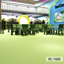 荣彩 纯色卷材地板幼儿园地板胶地板革加厚耐磨防水环保地胶板塑胶定制商用pvc地板贴