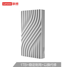 联想（Lenovo）1TB 移动硬盘 USB3.0 2.5英寸 皓月银 高速传输 热卖爆款 稳定耐用 （F308 Pro 时尚沙纹）