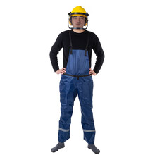 雷嘉 打草面罩头盔割草面罩园林面罩防护罩割草机护具修剪面罩园林防护头盔（钢丝网款带护耳+墨蓝色防护服）