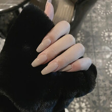 赢夫人(mrs win)指甲贴片黑色星月美甲成品甲片长款潮流欧美风 jk