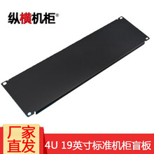 纵横机柜盲板/挡板，19英寸标准1U/2U/3U/4U机柜散热毛刷盲板/挡板可选 4U 黑色