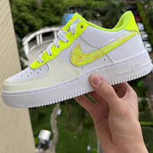 耐克(nike)女鞋冬季新款air force 1 gs af1空军一号运动鞋复古低帮
