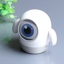 晗畅  创意无线蓝牙音箱便携式迷你外放插卡重低音炮 可插U盘小音响户外 白色 太空人 套餐一