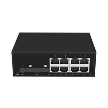 keepLINK KP-9000-35-2GX8GT-SC20A/B 千兆单模单纤光纤收发器 2光8电光电转换器SC接口