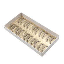 假睫毛自然浓密日常妆款仿真素颜交叉卷翘 新娘妆眼睫毛1633交叉睫毛 黑色