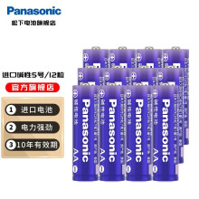 松下（Panasonic） 5号电池碱性玩具遥控器数码相机鼠标智能门锁电池五号12节进口电池