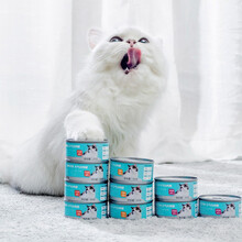 网易严选 猫粮猫罐头 元气白肉罐头猫湿粮猫零食宠物食品零食 斗笠鸡胸肉 完整鸡肝 85克