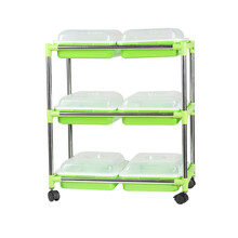 美农汇 芽苗菜盘保温款带盖无土栽培豆芽菜育苗盘客厅阳台桌面纸上种菜香椿芽冬季室内种植蔬菜套餐 保温盘(带盖)双排6盘