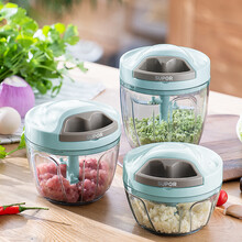 超市	
苏泊尔 SUPOR  手动多功能料理机搅切菜器家用切辣椒蒜泥压蒜器绞菜机厨房拉蒜器 蔬菜料理器900ml KG90AB10