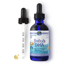 国际	挪威小鱼Nordic Naturals儿童dha鳕鱼肝油滴剂60ml 出生15天以上专用 含维生素D3美国进口超市