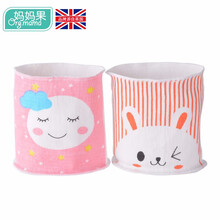 妈妈果 新生儿宝宝肚围婴儿护肚脐带纯棉护肚围肚兜裹肚护肚子围肚春夏季薄款 卡通粉（17*17cm）2条/包