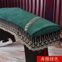 古筝罩防尘罩琴罩披盖布加厚布蕾丝套防尘布琴布罩子小的配件 典雅绿