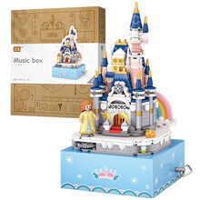 俐智（Loz）积木 音乐盒 微颗粒积木 卡通动漫儿童拼装玩具积木 礼物玩具模型1220/音乐盒城堡