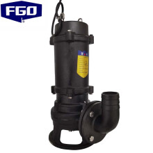 FGO 潜水潜污泵 WQD无堵塞搅匀排污泵污水泵 自动切割泵 220V50WQD10-10-0.75KW