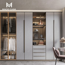 玛格衣帽间定制开放式简约多功能转角衣帽间衣柜整体组合定做  定制预付金