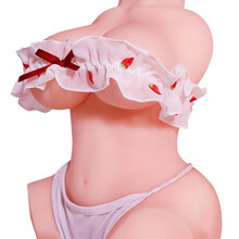 充气娃娃全自动冲气男用用品真人处女全实体日本情趣迷你硅胶半身半实体女用仿真阴道倒模咪咪球胸部自慰倒膜 5斤清纯师妹（双穴通道）飞机杯倒模