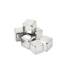 唯乐精英不锈钢冰块 速冻冰块起泡酒威士忌速冷金属冰粒红酒冷却冰块石 六只