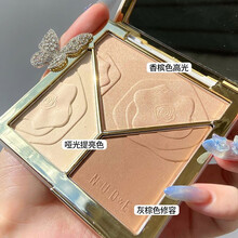 【两件99，赠组合刷】三色高光哑光闪粉两用脸部鼻影阴影侧影提亮三合一体盘 【超火高光修容盘+修容刷+高光刷】