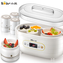 小熊酸奶机 家用小型多功能全自动大容量分杯米酒机纳豆泡菜机发酵机 SNJ-C10P2白色