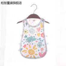 新生儿背心夏薄0-3个月衣服初生儿夏季新生的儿宝宝背心2婴儿护肚小吊带夏初生琵琶背心3-6个月1岁9 花朵琵琶背心 59
