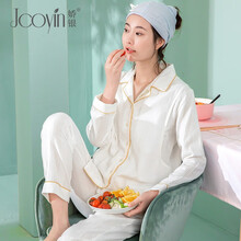 娇银月子服春夏透气哺乳睡衣纯棉纱布孕妇睡衣产后春秋哺乳衣喂奶衣 珍珠白（纯棉纱布夏季薄款，适合25~40度穿） XL（适合体重150斤以内）