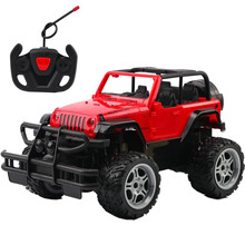 活音 遥控车儿童玩具男孩遥控越野车模型 rc充电遥控汽车四驱车大脚攀爬车 儿童生日礼物 开门越野遥控车-红色【双电玩60分钟】