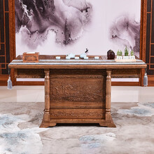 寻古红木家具非洲鸡翅木（学名：非洲崖豆木）茶桌实木中式茶桌椅组合家用泡茶桌办公室茶台茶艺桌O 单桌：长156*宽80*高75cm