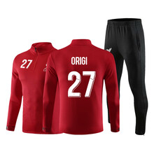 利物浦训练服成人球衣秋冬长袖足球出场服运动套装男儿童定制团购