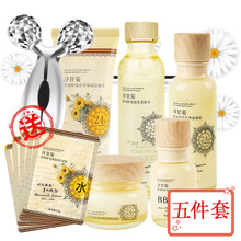 洋甘菊红敏感肌肤专用护肤品套装舒缓补水保湿修护角质层增厚血丝 礼盒五件套【赠按摩仪+同款面膜5张】