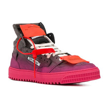 OFF WHITE 奢侈品男鞋 男士灰色粉色渐变系带时尚休闲鞋 OMIA065S20 灰粉渐变色 39