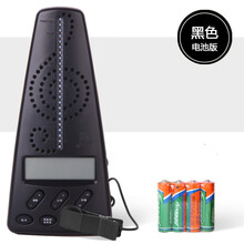 CHERUB小天使电子节拍器wmt220人声数拍吉他钢琴架子鼓古筝乐器调音机械声通用 wmt-220【黑色+电池】