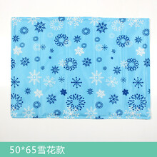 拓海宠物冰垫夏季物理降温神器制冷凝胶冰凉垫坐垫避暑狗狗凉垫 雪花花色 雪花50*65cm