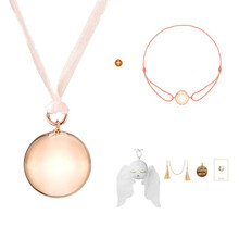 法国ilado意拉哆孕产妇铃铛胎教铃bola波拉安抚铃铛孕妇礼物 天鹅湖系列玫瑰金珠+樱花粉绳结+手链款+安抚玩偶+