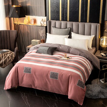 肤魅尔 加厚全棉磨毛被套单件180X220X240cm单人双人纯棉被罩床上用品 印象风范 单被套160X210