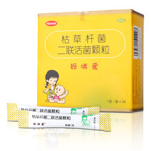 妈咪爱 枯草杆菌二联活菌颗粒 1g*30袋/盒 儿童益生菌 用于菌群失调的腹 1盒装