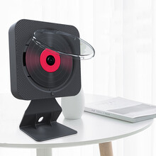 壁挂CD播放机英语光盘蓝牙音响家用便携式dvd复古音乐专辑黑胶ins 黑色DVD/CD机+蓝牙+ 大支架+遥控 +电池+