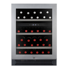 隐逸名望（EREMITE） EM46DKSBI家用嵌入式红酒柜恒温葡萄酒柜内嵌式双温风冷冰吧储藏柜 不锈钢门包边架