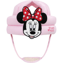 迪士尼(Disney)母婴 宝宝护头防摔帽 婴儿学步保护头部小孩夏季透气安全头帽保护垫 笑脸粉21610011