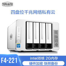 铁威马（TERRA MASTER）F4-221 4盘位nas网络存储 私有云盘 千兆存储服务器 32TB(企业级硬盘8T*4)