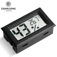 茄龍（CIGARLOONG）迷你电子湿度计雪茄湿度计 湿度计 雪茄盒湿度计 客厅湿度计 黑色